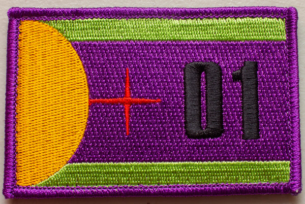 Evangelion Eva 01 Flag Velcro Patch