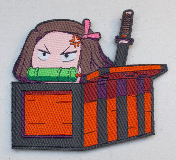 Angry Nezuko in box Velcro Patch