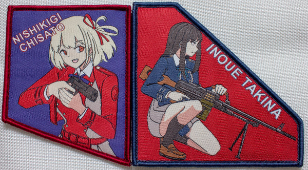 Lycoris Recoil Chisato & Takina Velcro Patch